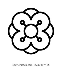 Amaryllis Icon Spring Flower Vector