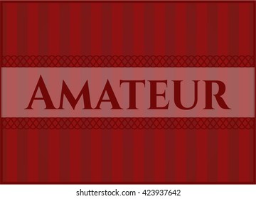 Amateur colorful banner