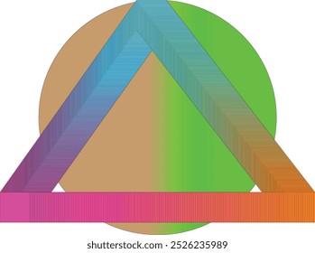 amateur logo ellipse and triangle