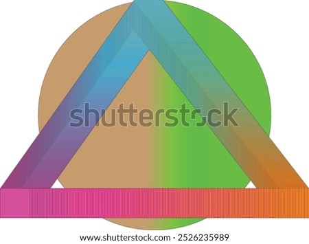 amateur logo ellipse and triangle