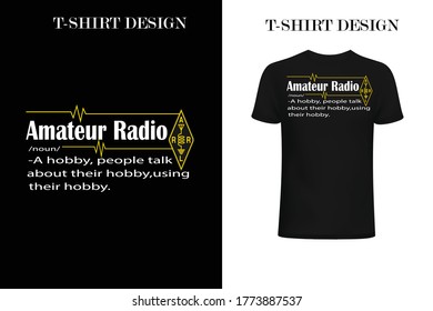 Amateur Radio t-shirt design. definition t-shirt .