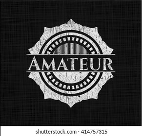 Amateur written on a blackboard