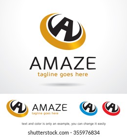 Amaze Letter A Logo Template Design Vector