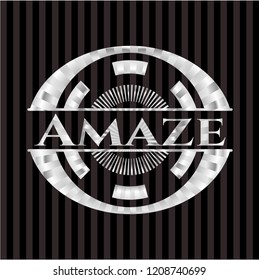 Amaze silvery badge
