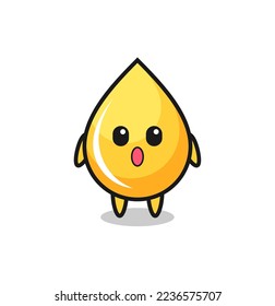 the amazed expression of the honey drop cartoon , cute style design for t shirt, sticker, logo element