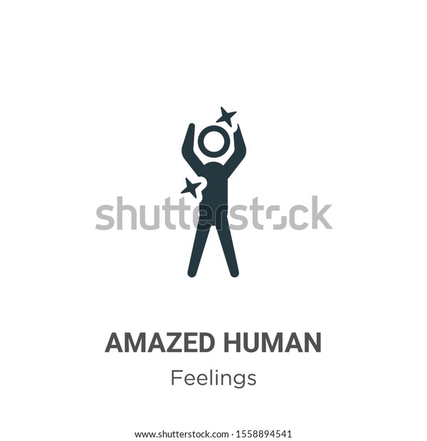 Amazed human vector icon on white\
background. Flat vector amazed human icon symbol sign from modern\
feelings collection for mobile concept and web apps\
design.