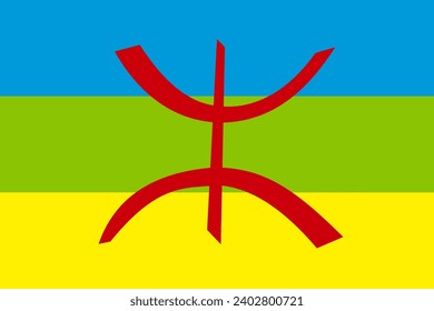 Amazigh Flag, Berber Emblem, Tamazgha Flag