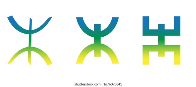 amazigh symbol on white background.