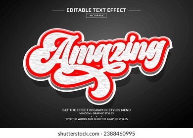 Amazing 3D editable text effect template