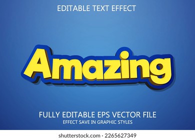 Amazing 3d editable text style effect