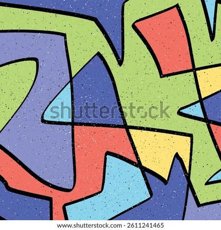 an amazing abstract art image of lines forming irregular angles with bright and striking coloring that is harmonious yet beautiful to look at