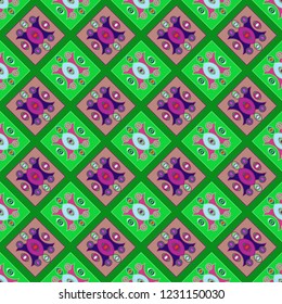 Amazing abstract background multicolor geometric pattern seamless.