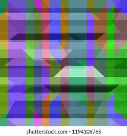 Amazing abstract background multicolor simple poligonal seamless.