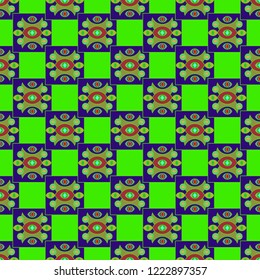 Amazing abstract background multicolored geometric pattern seamless.