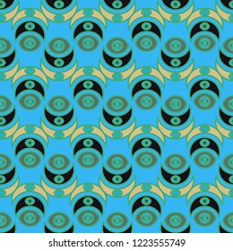 Amazing abstract background multicolored geometric pattern seamless.