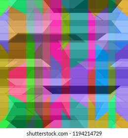 Amazing abstract background multicolored simple poligonal seamless.
