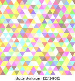 Amazing abstract background multicolored simple seamless triangle.