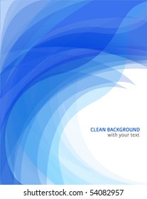 Amazing abstract blue wave background