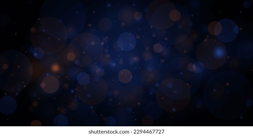 Amazing abstract colorful background of lights and light bokeh. On a black background.