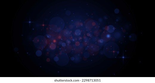 Amazing abstract colorful background of lights and light bokeh. On a black background.	
