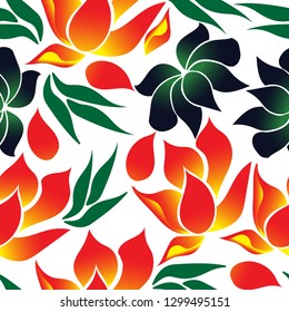Amazing abstract flower pattern
