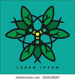 Amazing abstract logo with leaf concept, editable vector file for your brand or all of your graphic needs.