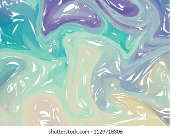 Amazing acrylic texture. Abstract unique handmade background. Vector illustration.