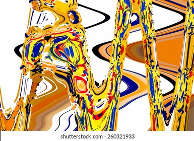 amazing artwork texture, drawing on the water abstract background 