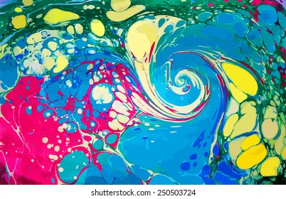 amazing artwork texture ebru,  colorful marble abstract background