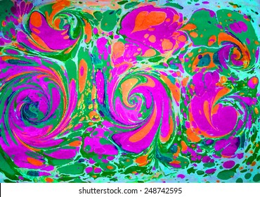 amazing artwork texture ebru,  drawing on the water abstract background