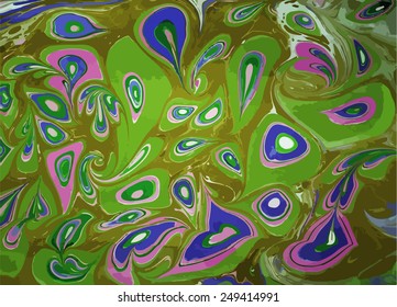 amazing artwork texture ebru,  drawing on the water abstract background
