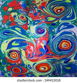 amazing artwork texture ebru,  drawing on the water abstract background