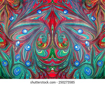 amazing artwork texture ebru,  drawing on the water abstract background