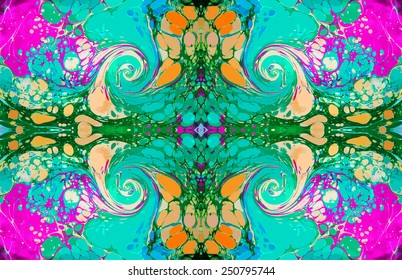amazing artwork texture ebru,  drawing on the water abstract background