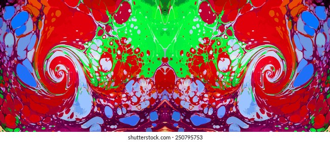 amazing artwork texture ebru,  drawing on the water abstract background