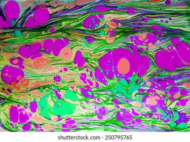 amazing artwork texture ebru,  drawing on the water abstract background