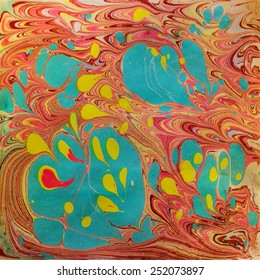 amazing artwork texture ebru,  drawing on the water abstract background, marble style