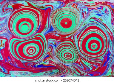 amazing artwork texture ebru,  drawing on the water abstract background, marble style