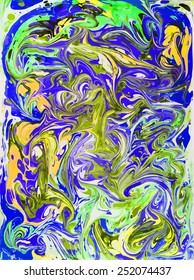 amazing artwork texture ebru,  drawing on the water abstract background, marble style