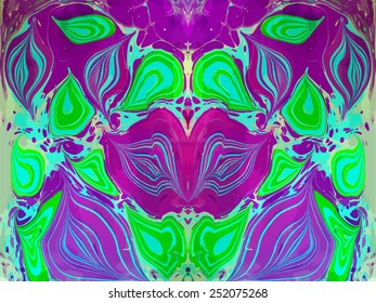 amazing artwork texture ebru,  drawing on the water abstract background, marble style