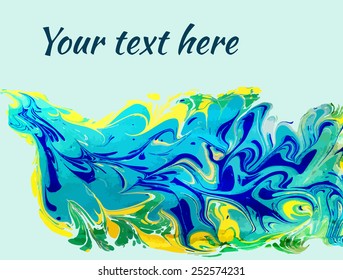 amazing artwork texture ebru,  drawing on the water abstract background