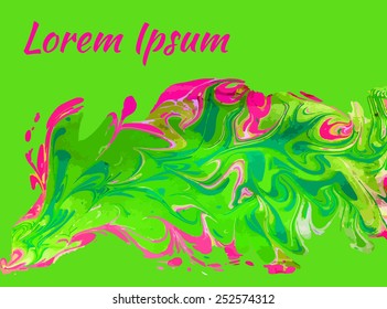 amazing artwork texture ebru,  drawing on the water abstract background