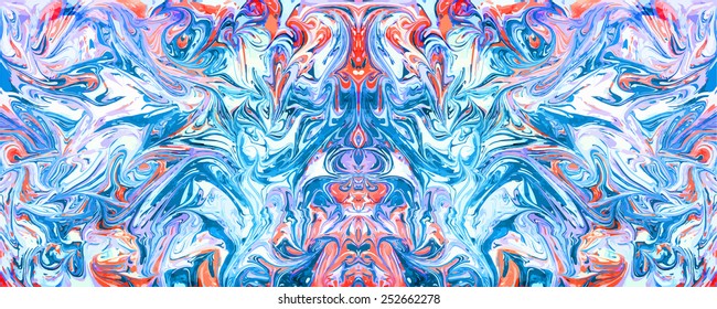 amazing artwork texture ebru,  drawing on the water abstract background