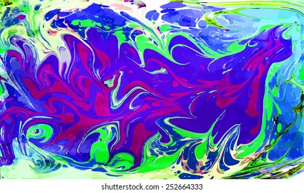 amazing artwork texture ebru,  drawing on the water abstract background