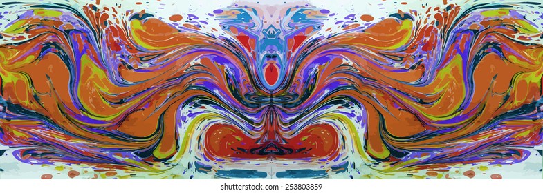 amazing artwork texture ebru,  drawing on the water abstract background
