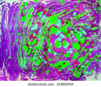 amazing artwork texture ebru,  drawing on the water abstract background