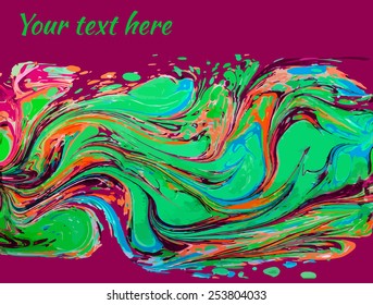 amazing artwork texture ebru,  drawing on the water abstract background