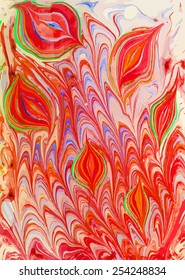 amazing artwork texture ebru,  drawing on the water abstract background