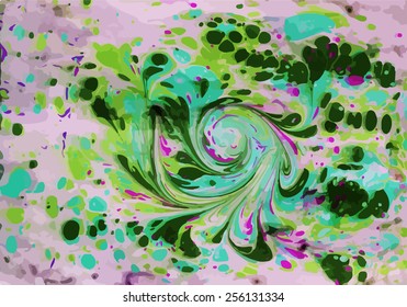 amazing artwork texture ebru,  drawing on the water abstract background