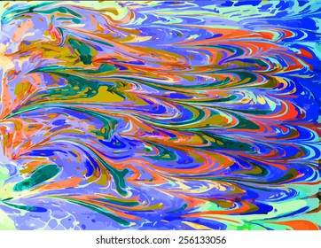 amazing artwork texture ebru,  drawing on the water abstract background